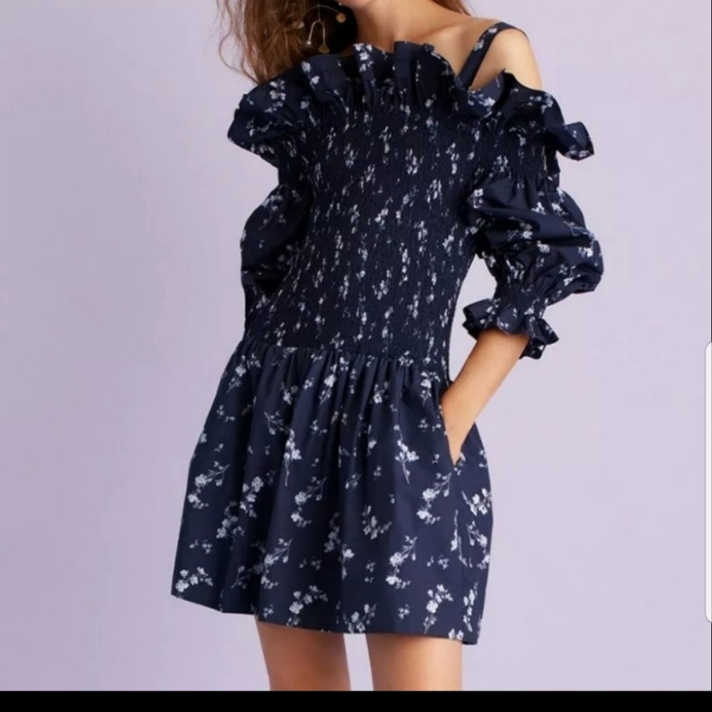 Rebecca Taylor Francine Off Shoulder Dress
